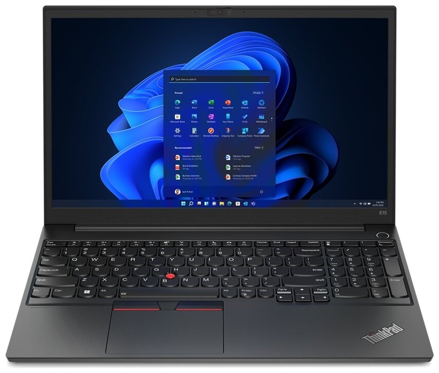 Ноутбук LENOVO ThinkPad E15 21ED006URI 5825U 2000 МГц 15.6" Cенсорный экран нет 1920x1080 16Гб DDR4 3200 МГц SSD 512Гб нет DVD AMD Radeon Graphics ENG/RUS/да DOS черный 1.78 кг 21ED006URI