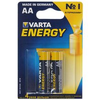 Батарейка щелочная Varta LR6 (AA) Energy 1.5В блистер 2шт (4106 213 412)
