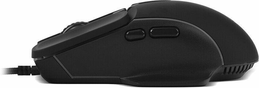 Мышь CBR игровая, USB, до 4800 dpi, 7 программируемых кнопок и колесо прокрутки, LED-подсветка, ABS-пластик, 1,5 м, чёрная - фото №9