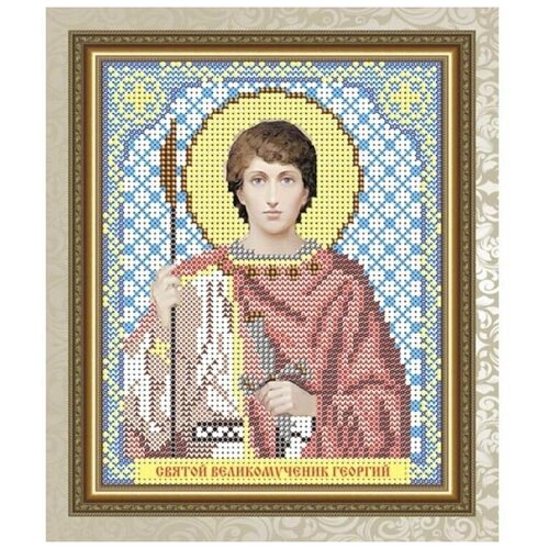 Рисунок на ткани Арт Соло Святой Великомученник Георгий, 13,5x17 см