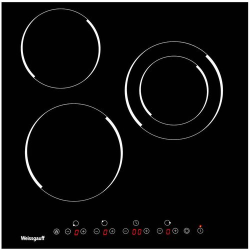 Электрическая варочная панель Weissgauff HVF 431 B электрическая варочная панель weissgauff hvf 431 b черный