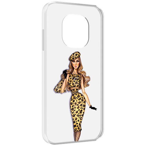Чехол MyPads леопардовое платье женский для Blackview BL8800 / BL8800 Pro задняя-панель-накладка-бампер