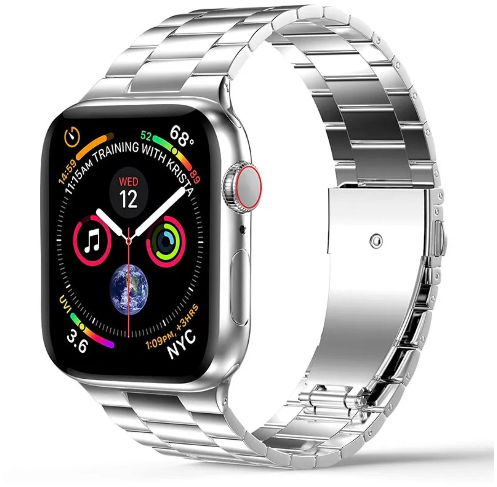 Блочный ремешок для Apple Watch 1-8 SE Ultra 42/44/45/49 мм.