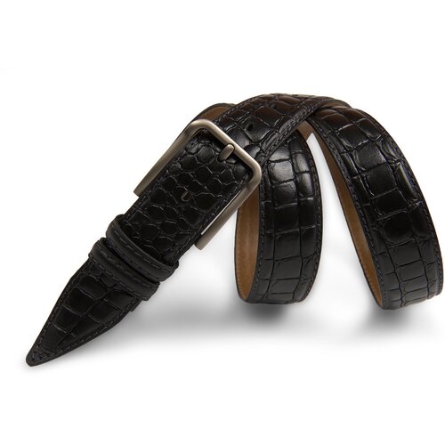 фото Ремень olio rosti, размер 120, черный