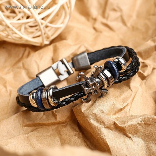 фото Браслет, размер 20 см, черный gold market
