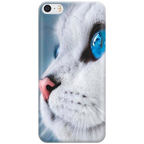 фото Силиконовый чехол на apple iphone se / 5s / 5 / эпл айфон 5 / 5 эс / се с принтом "кошачий взгляд" gosso