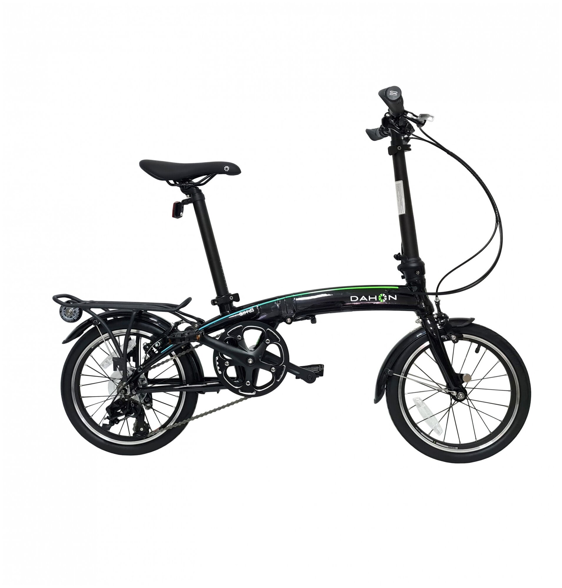 DAHON Велосипед Dahon QIX D3 YS 728 (Black), складной, колеса 16"