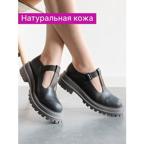 Туфли женские натуральная кожа, Reversal, 602104_Серое-облако-(Серый)-38