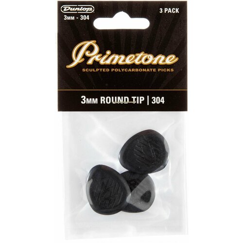 Dunlop 477P304 Primetone Classic Round Tip 3Pack Медиаторы 3 шт