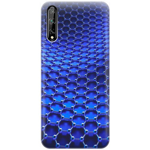 фото Ультратонкий силиконовый чехол-накладка для huawei y8p / honor 30i с принтом "молекулярная цепь" gosso