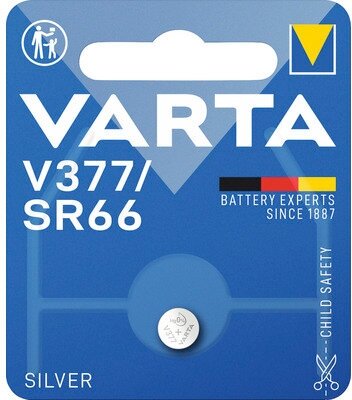 Батарейки V377 для часов, 1 шт. Varta - фото №3