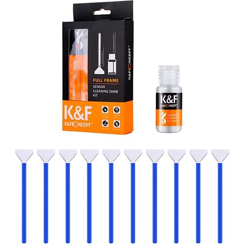 Набор для ухода за матрицей K&F Concept 24mm Full-Frame Sensor Cleaning Swab Kit SKU.1617