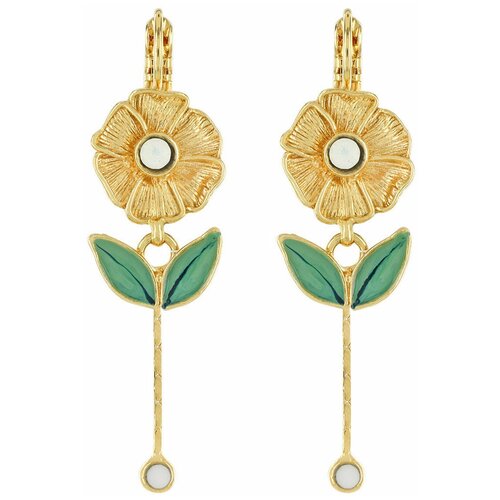 Серьги TARATATA, Paradis, со стразами и цветной смолой, TT-E23-07750-204 бирюзовый