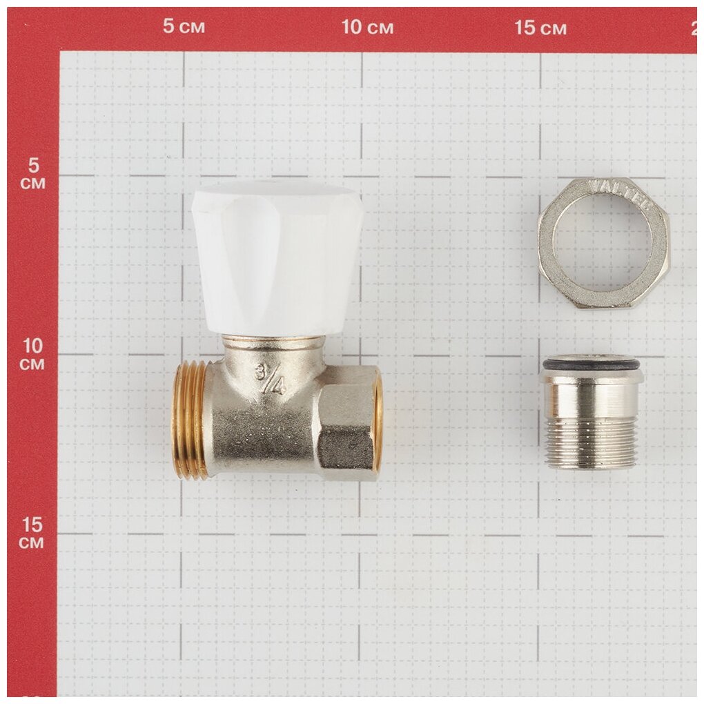 Клапан регулировочный VALTEC Клапан ручдля рад ПР 3/4" верх (компактный) (VT008LN05)