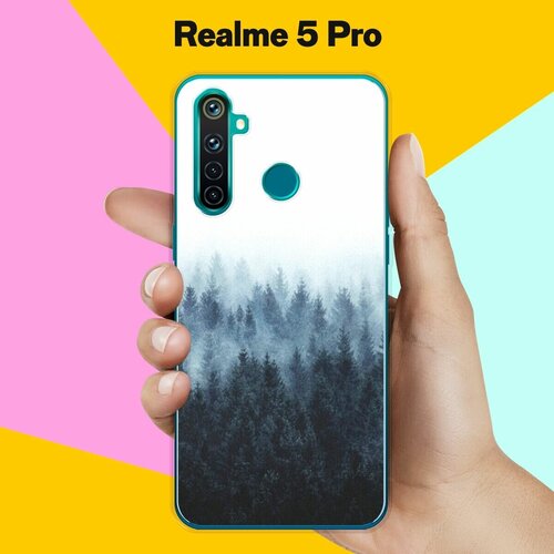 Силиконовый чехол на realme 5 Pro Пейзаж 40 / для Реалми 5 Про