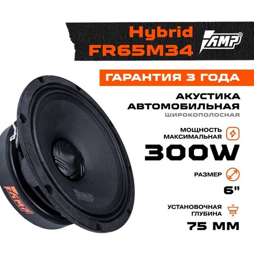 Акустика эстрадная AMP Hybrid FR65M34 широкополосная (1шт.)