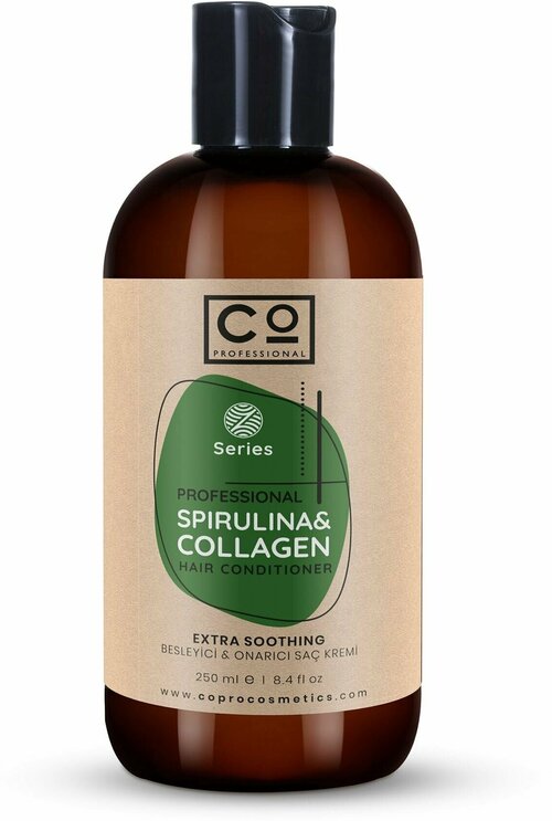 Кондиционер для волос с коллагеном и спирулиной CO PROFESSIONAL Spirulina and Collagen Conditioner, 250 мл