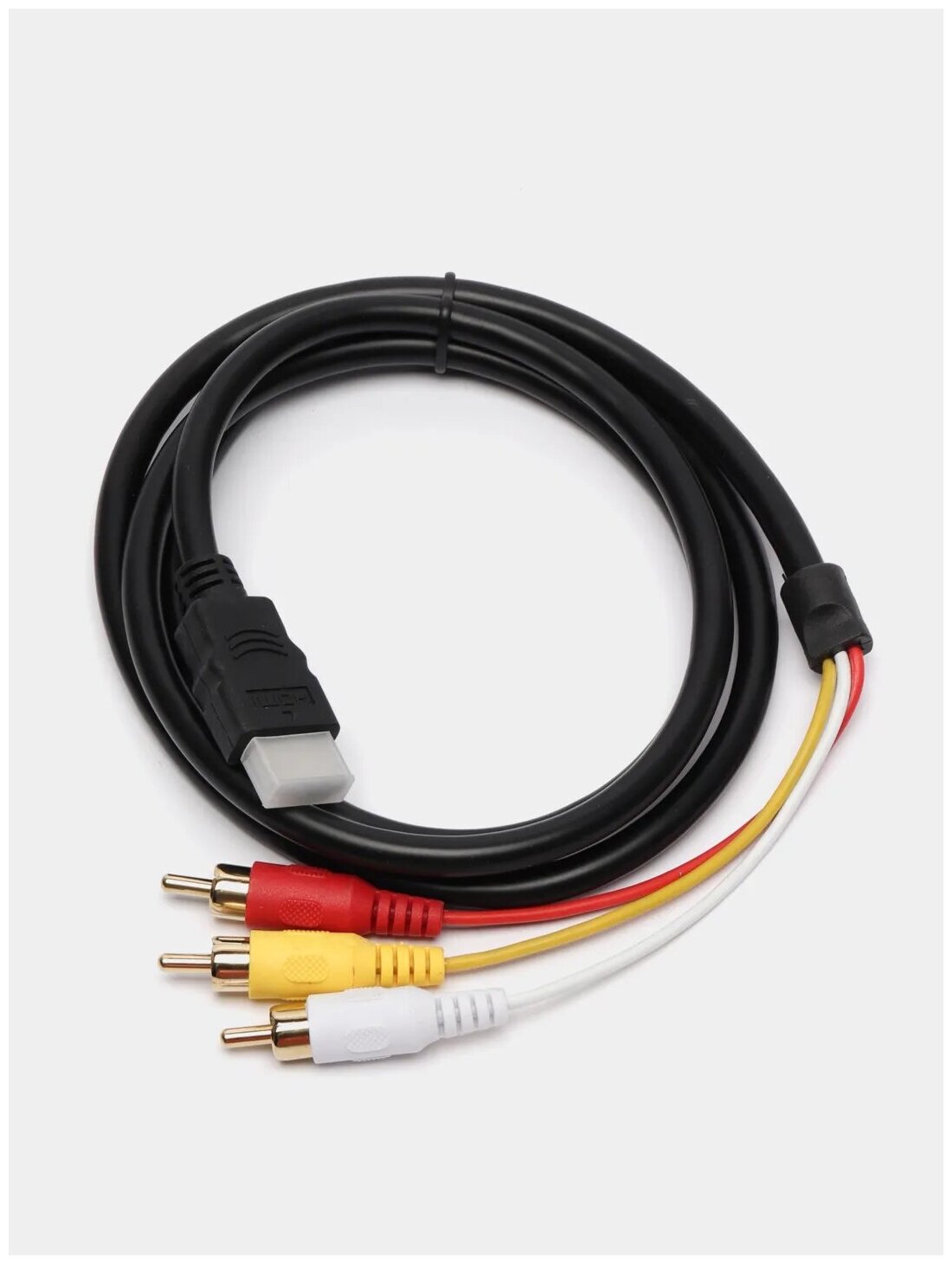 Кабель HDMI на 3RCA "тюльпан" 15 метра (3RCA только в мониторы телевизоры проекторы)