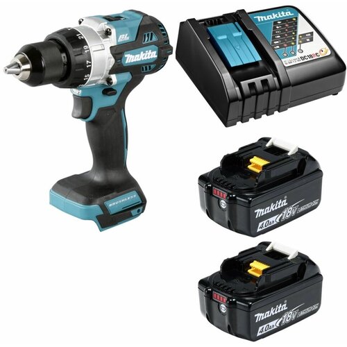 Дрель-шуруповерт аккумуляторная 130Нм LXT 18В аккумулятор 2х4Ач и зу Makita DHP486RME 3565000₽