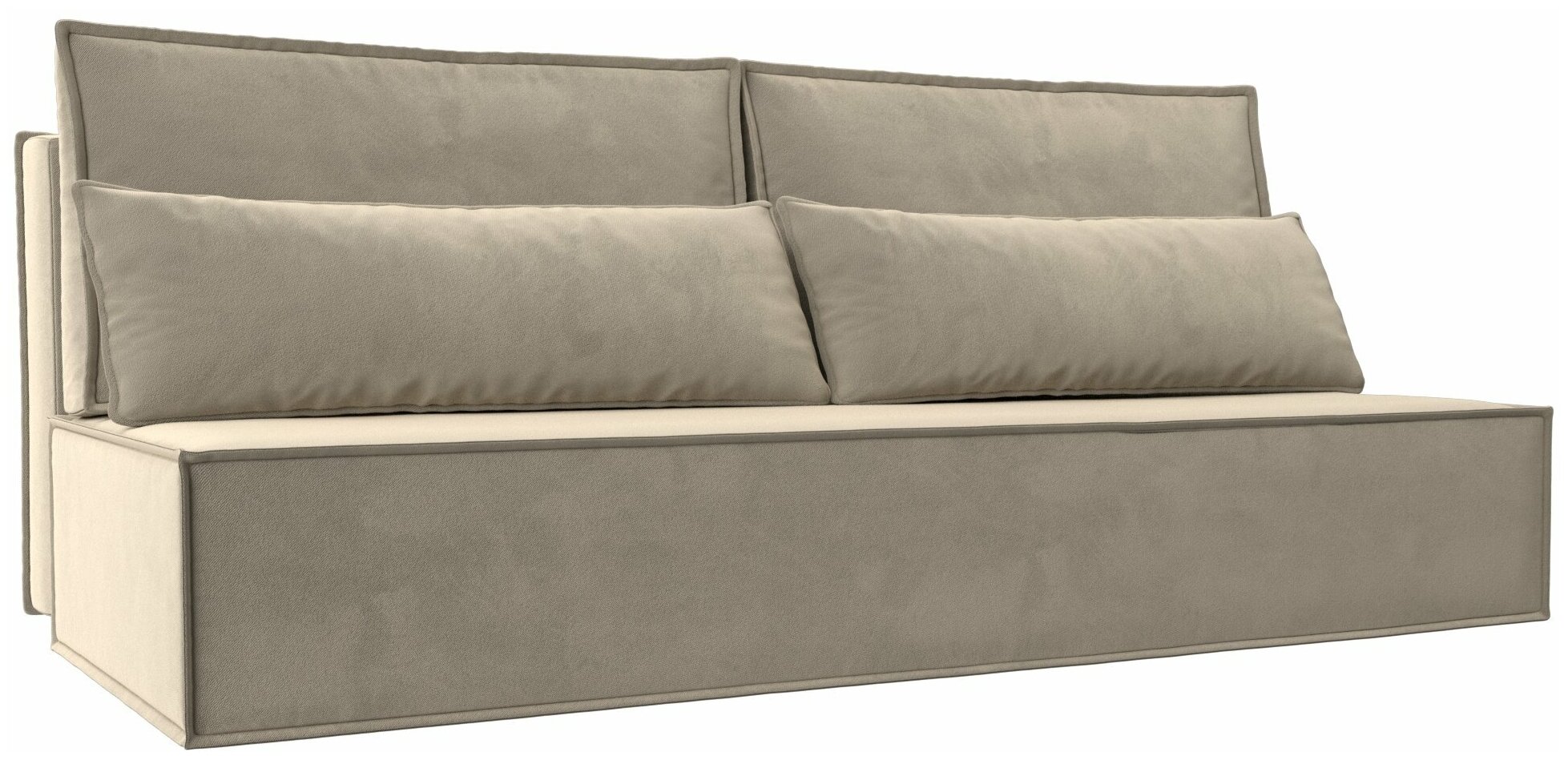 Прямой диван Фабио Лайт, Микровельвет, Модель 114482