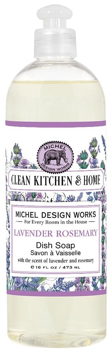 Michel Design Works гель для мытья посуды Lavender Rosemary, 0.473 л