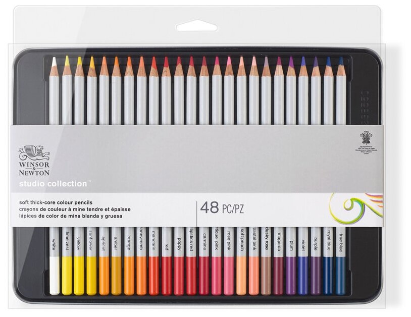 Набор цветных карандашей Winsor&Newton, 48 цв.