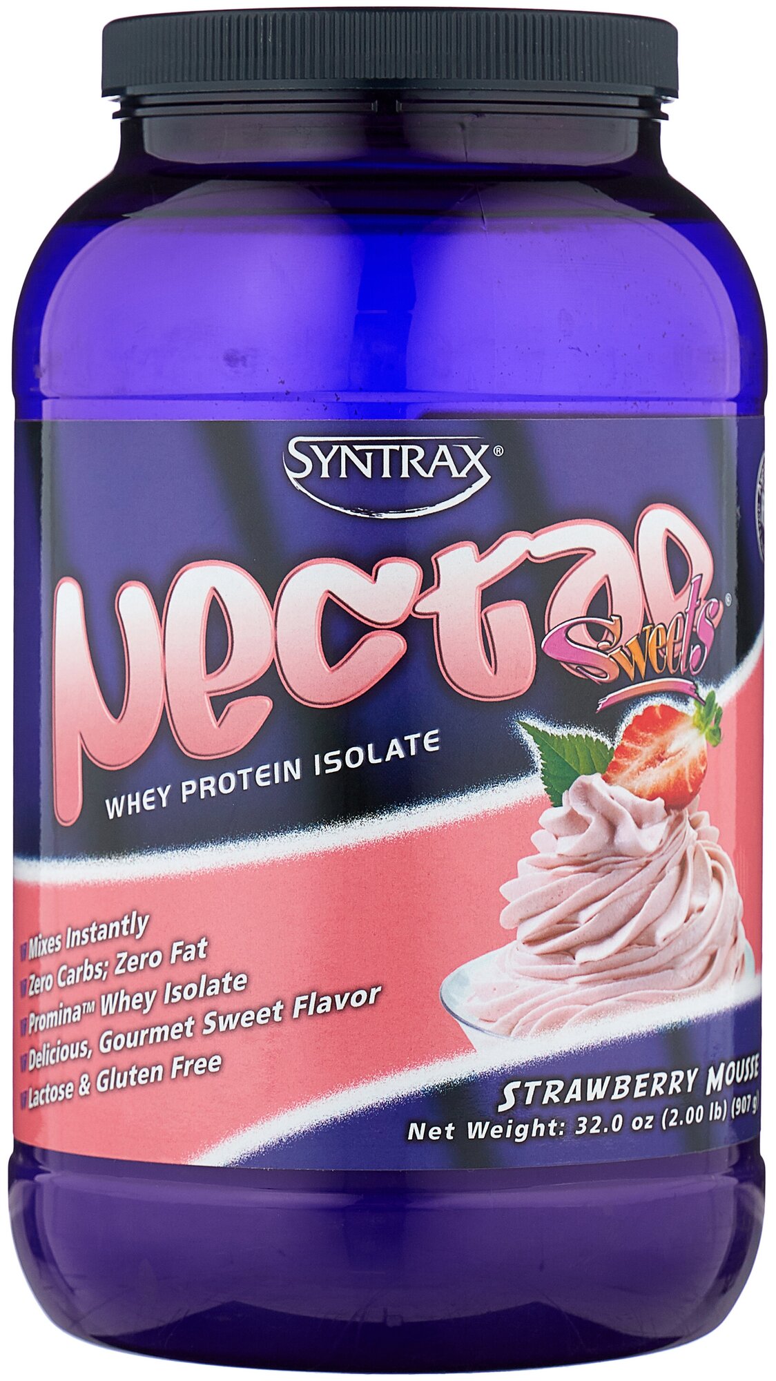 Протеин Syntrax Nectar 908 гр Sweets Strawberry Mousse