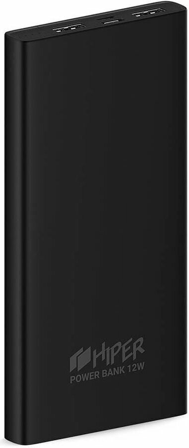 Внешний аккумулятор (Power Bank) HIPER Metal 10K, 10000мAч, черный [metal 10k black] - фото №4