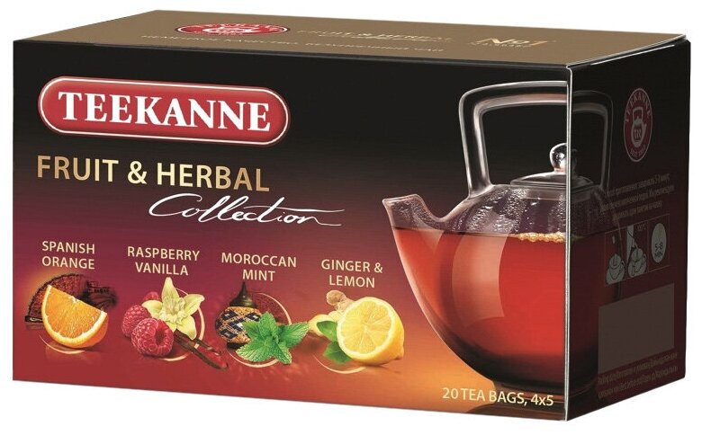 Чай фруктовый ассорти Teekanne Fruit tea collection, 20*2 г - фотография № 1