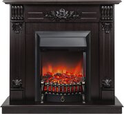 Электрокамин RealFlame Ottawa DN с Fobos Lux S BL, звук потрескивания дров