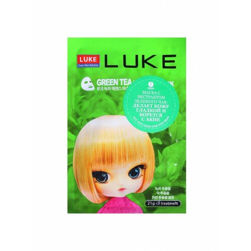 Купить Маска с экстрактом зеленого чая Luke Green Tea Essence Mask 21 г