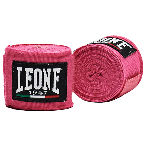Бинты боксерские Leone 1947 AB705 Pink 2.5 м. (One Size) бинты боксерские leone эластичные черные