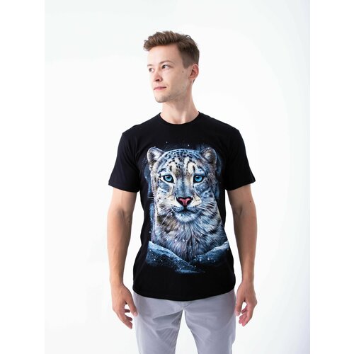 фото Футболка, размер 50, черный нет бренда