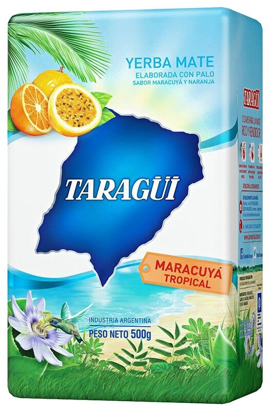 Йерба мате / Чай матэ / Taragui Maracuya Tropical 500 г - фотография № 1