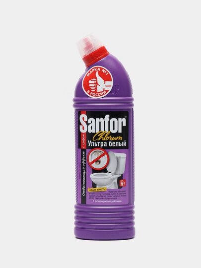 Средство санитарно-гигиеническое Sanfor Chlorum 750 мл - фотография № 12