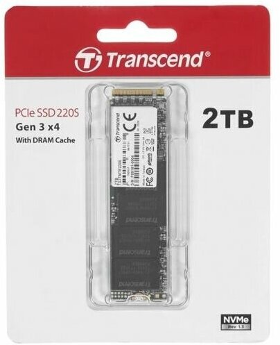 Накопитель SSD M.2 2280 Transcend MTE220S 2TB NVMe PCIe Gen3 x4 3D TLC 3500/2700MB/s IOPS 340K/310K MTBF 2M - фото №9