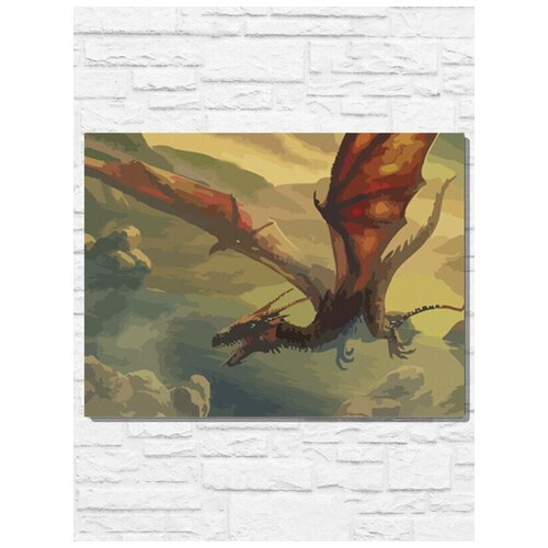 Картина по номерам на холсте Dragons Dogma Dark Arisen (драгонс дроган, PS, Xbox, PC, Switch) - 10434 30x40