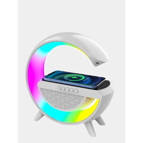 Светильник Ночник c беспроводной зарядкой для телефонаBluetooth-колонка FM радио 119900₽