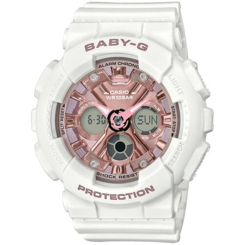 Наручные часы CASIO Baby-G BA-130-7A1, мультиколор, розовый