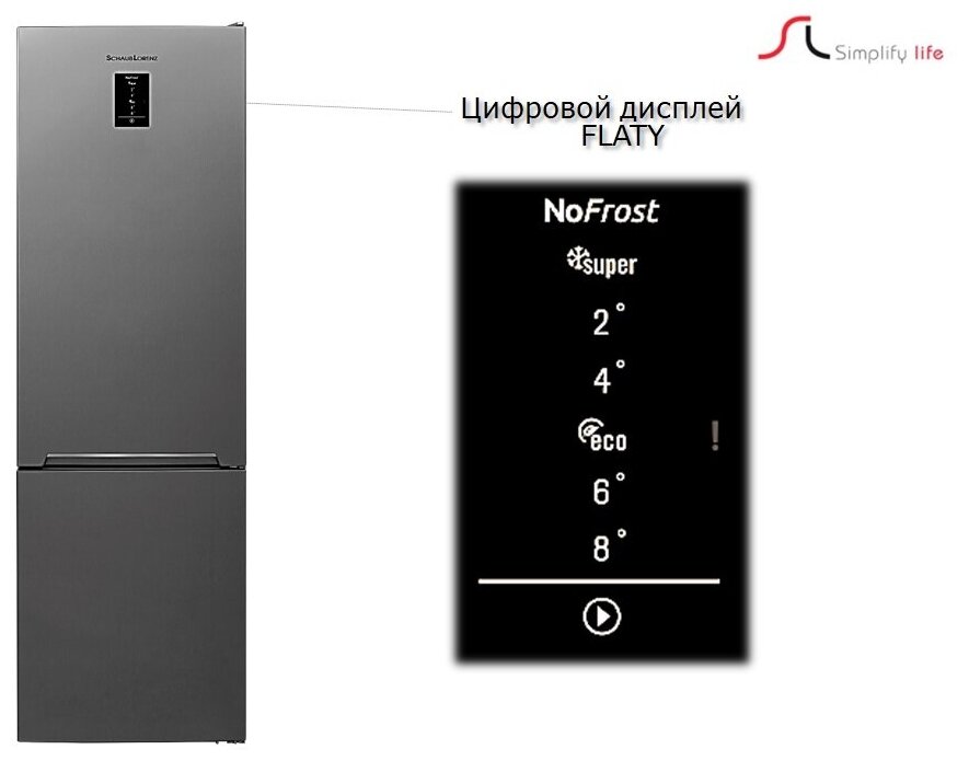 Холодильник Schaub Lorenz SLU S335W4E - фотография № 4