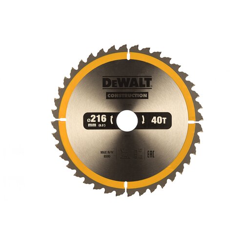 Пильный диск CONSTRUCT (216х30 мм; 40 ATB) Dewalt DT1953