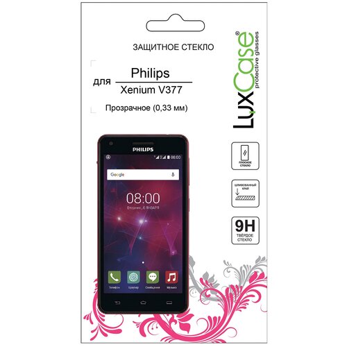 аккумулятор для senseit e510 acer liquid s100 philips xenium v377 v526 lte v787 cxd 55470 v1 0 Защитное стекло LuxCase для Philips Xenium V377 для Philips Xenium V377, 1 шт., прозрачный