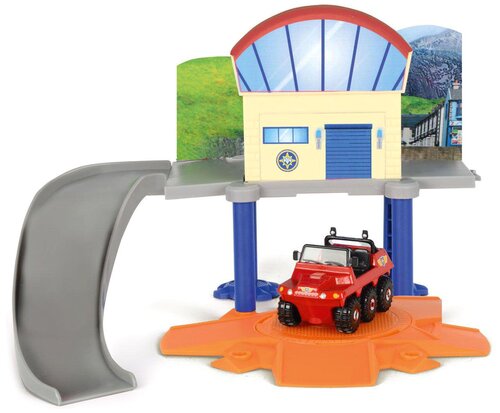 Dickie Toys Пожарный Сэм Маленькая морская станция 3099618, бежевый/синий/серый/оранжевый