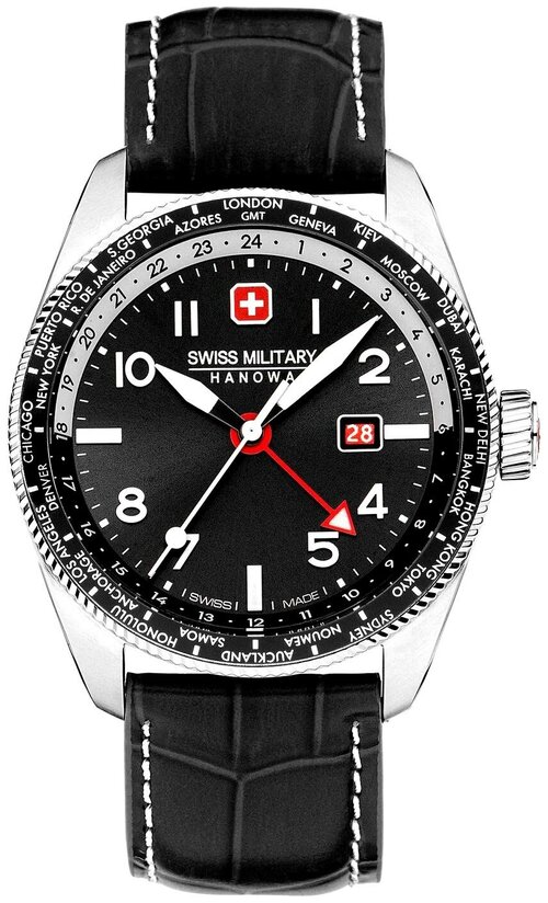 Наручные часы Swiss Military Hanowa Air SMWGB0000504, черный, серебряный