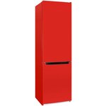 Холодильник NORDFROST NRB 154 R двухкамерный, 353 л, 203 см высота, красный - изображение