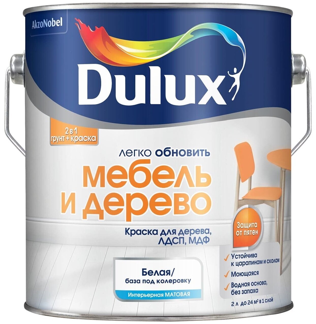 Грунт-краска Dulux Легко Обновить - Мебель и дерево