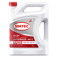 Антифриз Sintec LUX G12+ (красный) 5л (Professional Carboxilate NEW упаковка)
