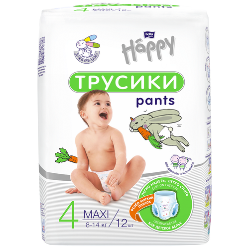 фото Bella baby happy трусики 4 (8-14 кг), 12 шт.