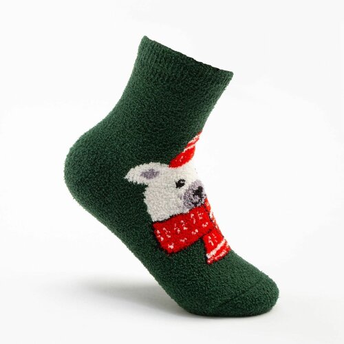 фото Женские носки hobby line, махровые, размер 36-40, зеленый