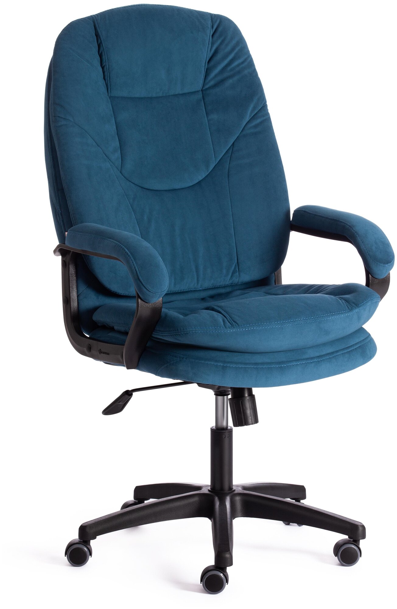Кресло компьютерное Comfort LT, Цвет обивки: синий, Цвет корпуса: черный